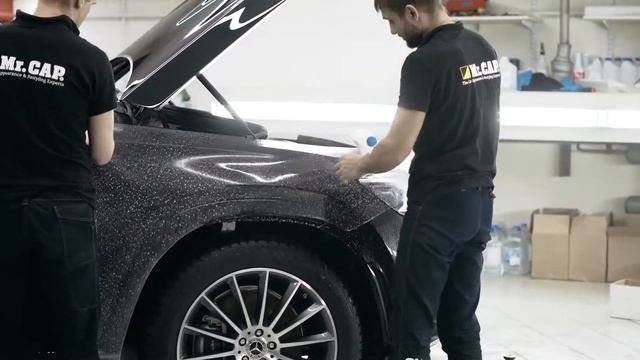 Установка антигравийной пленки на весь кузов автомобиля