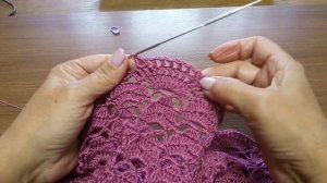 Блузка"Листопад"с кокеткой крючком.Часть5.МК.Blouse Listopad yoke crochet.Часть5.MK.