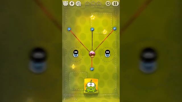 АмНям! Прохождение тканевой коробки (1 сезон) | Cut The Rope! Passage of the fabric box. смотреть онлайн
