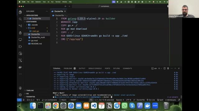 Golang by Rebrain: Сборка приложений в образах docker смотреть онлайн