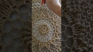 настенное панно, вязанное крючком.