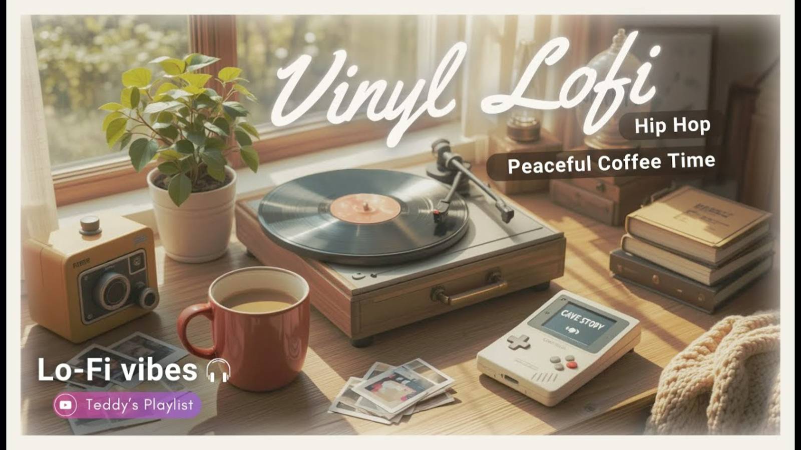 Виниловые лоуфай-утра — расслабляющая музыка кафе для мирного утра с кофе.