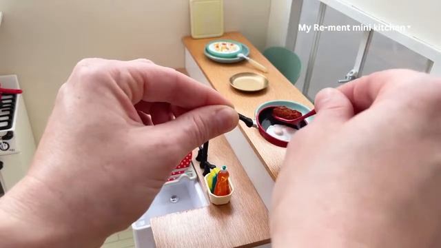 Miniature kitchen set installation ✨ASMR ✨Re-ment collection✨ смотреть онлайн