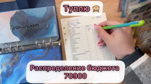 #23 Распределение бюджета по конвертам / Июнь / 70 900 ₽ / самое неудачное распределение