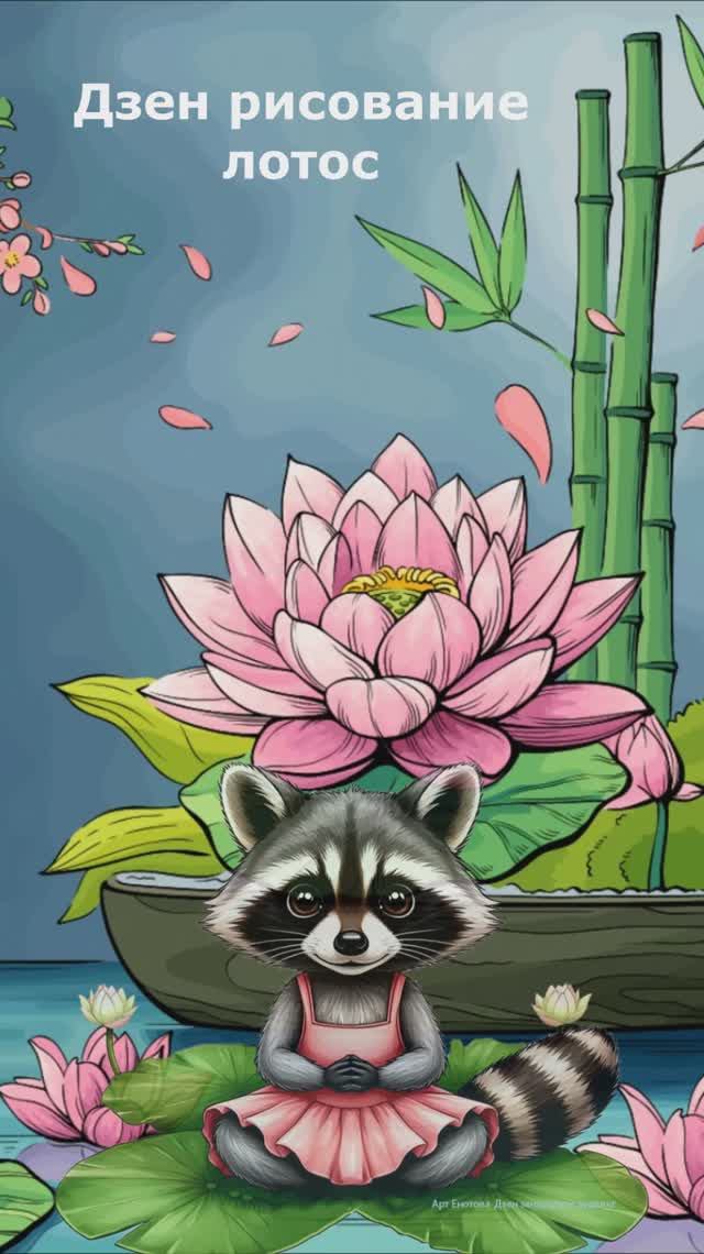 Лотос картина быстрое рисование. Медитивный рисунок с лотосом.