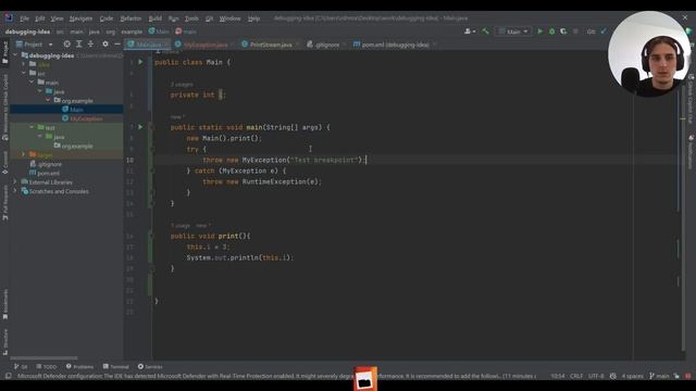 Урок 1 Breakpoints. Отладка (debugging) Java в IntelliJ IDEA смотреть онлайн