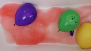 Развивающее видео Для детей Учим цвета Лопаем воздушные Шарики с водой Поем песенку