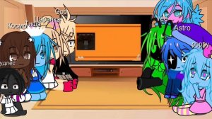 реакция мира денди на них! #гача #мирденди #реакция