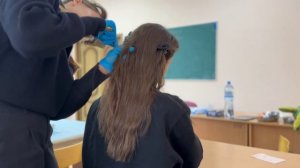 АСМР 🕷️ проверка на вши во время урока