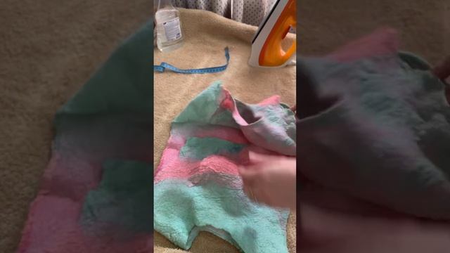 Как увеличить валяное изделие#fashion #мода #fashionstyle #handmade #одежда