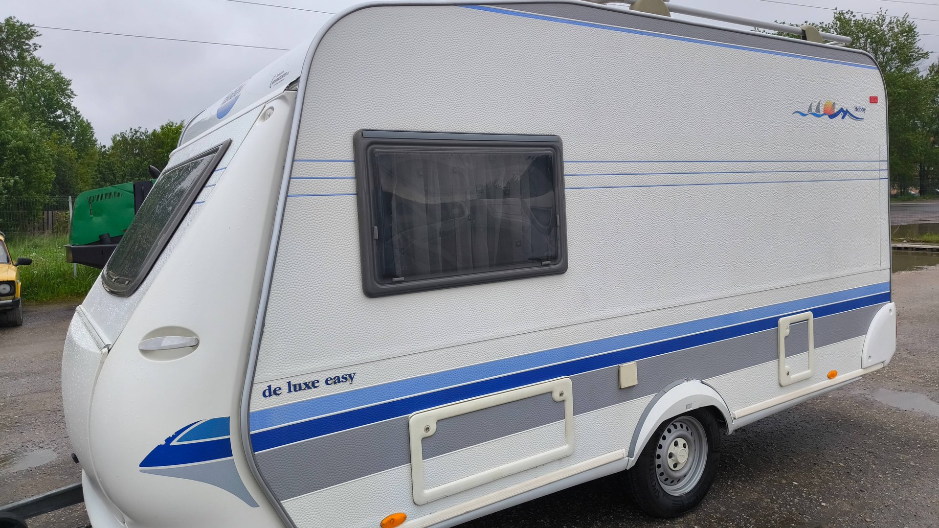 Немецкий автодом-турист,малыш-крепыш Hobby DE luxe 4 места на 750 кг категория прав В смотреть онлайн