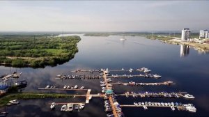 Якутск с высоты полета дрона