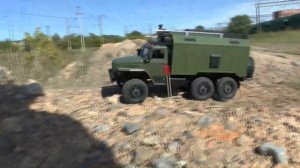 RC.покатушки на машинах WPl-Урал и Шишига. |#Урал |#газ-66