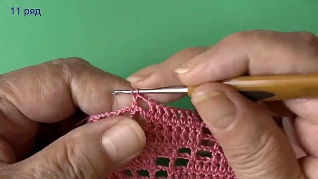 Прямоугольная филейная салфетка крючком. Часть 2. смотреть онлайн