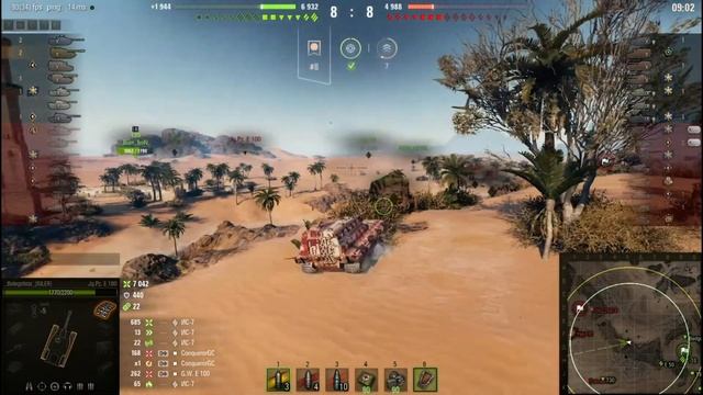 Jagdpanzer E 100-BOSS на 10м уровне-World of Tanks /wot/Wotreplays смотреть онлайн