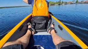 Первый выход на воду!  Каяк Aqua Marina Tomahawk Air-K 440 тест на во?