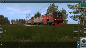 trainz simulator 12 Android на «ЭД4М-0192» с Пригородным поездом