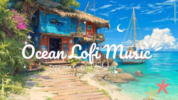 Lofi by the Sea 🌊 Lofi Chill Mix with Japanese Coastal Ambience & Gentle Beats, Japanese Sea Lofi