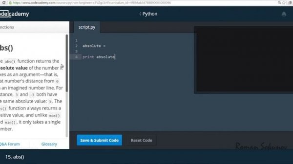 ПК012 - Питон на Codecademy на русском - Функции в питоне