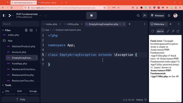 94 - Custom Exceptions смотреть онлайн