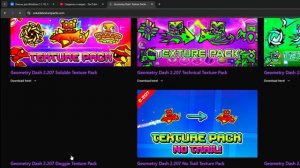 КАК установить текстур пак на windows 11  Geometry dash 2.207