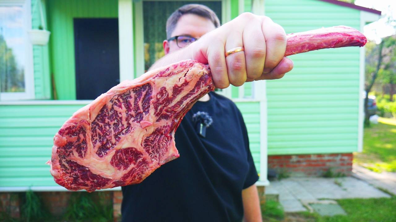 Стейк Томагавк - Как правильно пожарить Легендарный стейк смотреть онлайн