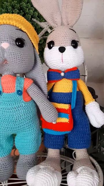 Плюшевый зайчик крючком Идея подарка Игрушки для детей смотреть онлайн