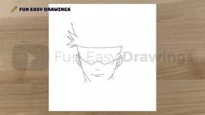 How to Draw Satoru Gojo Easy - Fun Easy Drawings | Как легко нарисовать Сатору Годзё
