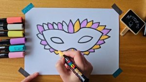 Поделка для детей. Карнавальная маска. Как сделать мас