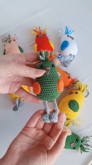 Показываю попугов🦜#арт#вайб#вязание#эстетика#вязаныеигрушки#амигуруми#творчество#ярмарка#хендмейд смотреть онлайн
