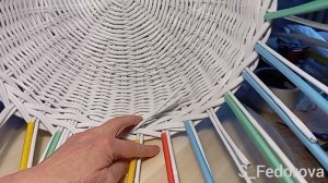 Корзина круглая с ручкой (пасхальная). Часть 2.