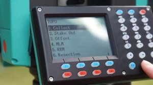 Меню тахеометра STEC AXIS