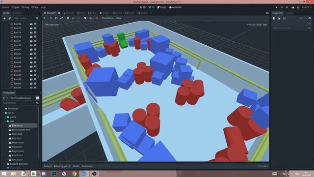 Прототип сцены из игры ужастика. SpaceHorrorScene