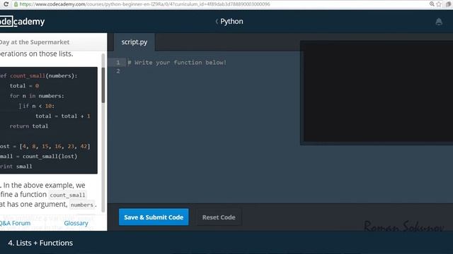 ПК016 - Питон на Codecademy на русском - Цикл for, списки, словар смотреть онлайн
