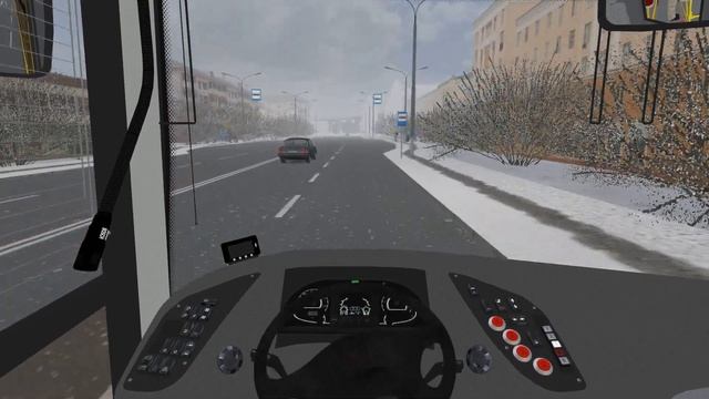 МАЗ 216.066 городской лайнер в Omsi 2 карта Чистогорск