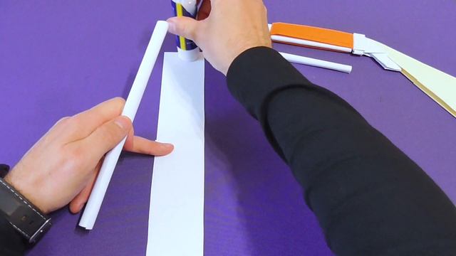Снайперская винтовка из бумаги. Оригами  игрушка Kar 98. How To Make A Rifle Kar98 Out Of Paper
