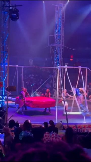 Прыжок-сальто! Цирк Аксон хилл, Нэшнл Харбор. Мэрилэнд, США. Circus At Oxon Hill, N. Harbor, MD USA