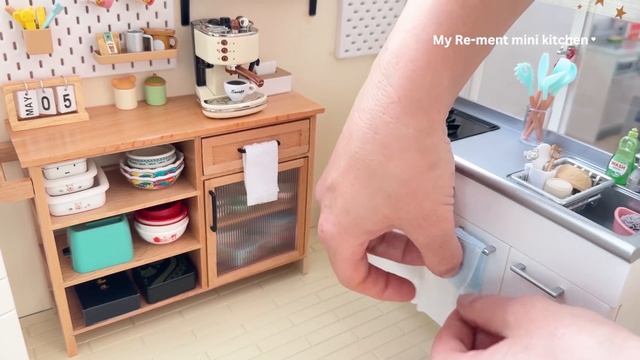 Mini kitchen set installation ASMR ❤️ Re-ment Collection смотреть онлайн