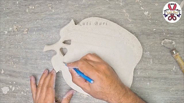 Fruit bowl making || Cement fruit plate making - Look like ceramic plate making смотреть онлайн