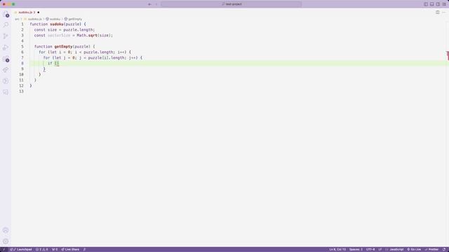 Codewars: Sudoku solver. Разбираем алгоритм и код на Javascript. смотреть онлайн