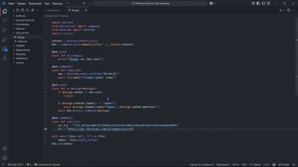 #3 Создание Discord-бота | Возможности API