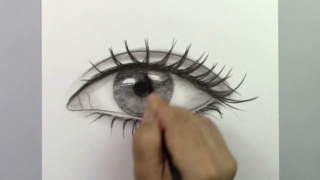 Rак нарисовать реалистичный рисунок глаза шаг за шагом, легкий рисунок карандашом смотреть онлайн