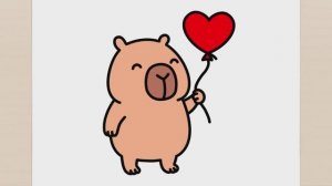 КАК НАРИСОВАТЬ КАВАИЙНУЮ КАПИБАРУ