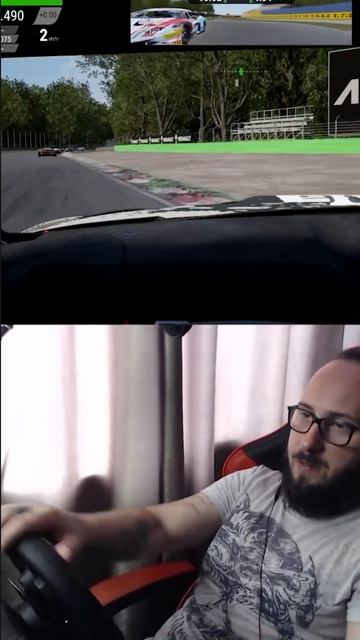 Assetto Corsa Competizione !Пробуем гонять! #shorts #руль смотреть онлайн
