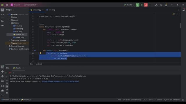 Сделать ИГРУ на PYGAME Python | 2D Shooter | Коллизия, карта смотреть онлайн