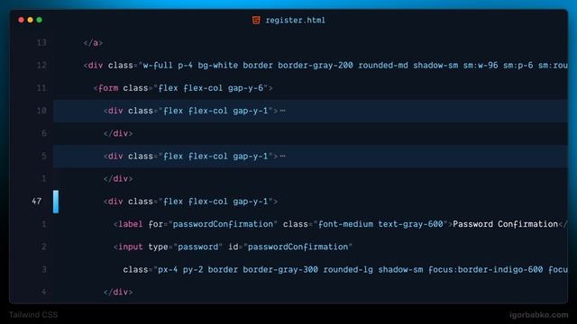 Верстка на Tailwind CSS #22 - Адаптация страниц регистрации и смотреть онлайн