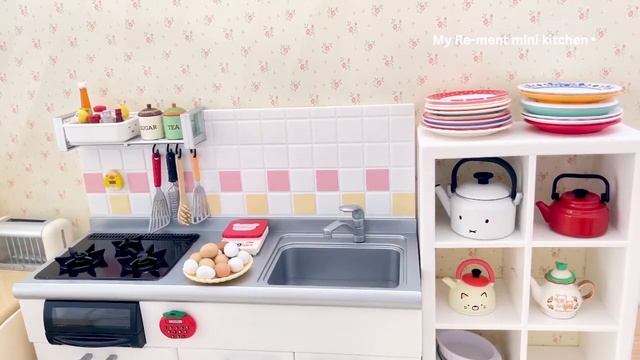 Miniature kitchen set installation ✨ASMR ✨Re-ment collection✨ смотреть онлайн