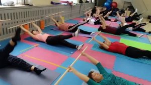 #Фитнес 60+,65+... Пилатес с гимнастической палкой #training #п?