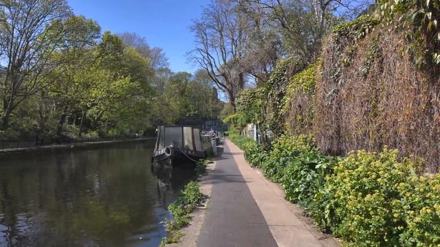 LONDON SPRING WALK 2025  REGENT’S CANAL To KING’S CROSS, LOCKS & CANAL BOATS | 4K HDR