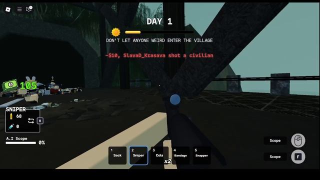 держим оборону возле деревни в Roblox смотреть онлайн